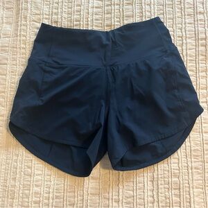 Lululemon Speed Up Shorts High Rise Size 4 Color Navy